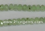 CRU206 15.5 inches 5*8mm faceted rondelle green rutilated quartz beads