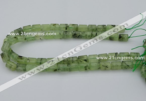 CRU226 15.5 inches 10*14mm triangle green rutilated quartz beads