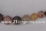 CRU420 15.5 inches 6mm - 14mm round Multicolor rutilated quartz beads