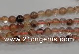 CRU451 15.5 inches 5mm round Multicolor rutilated quartz beads