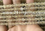 CRU629 15.5 inches 6mm round golden rutilated quartz beads