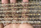 CRU630 15.5 inches 7mm round golden rutilated quartz beads