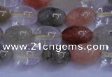 CRU760 15.5 inches 8*10mm rice Multicolor rutilated quartz beads