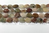 CRU921 15.5 inches 10*14mm oval mixed rutilated quartz beads wholesale