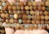 CRU948 15.5 inches 8mm round mixed rutilated quartz beads