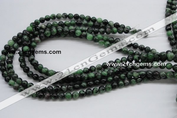 CRZ02 15.5 inches 8mm round ruby zoisite gemstone beads Wholesale