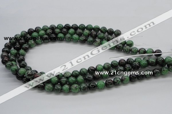 CRZ03 15.5 inches 10mm round ruby zoisite gemstone beads Wholesale