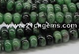 CRZ06 15.5 inches 5*8mm rondelle ruby zoisite gemstone beads Wholesale