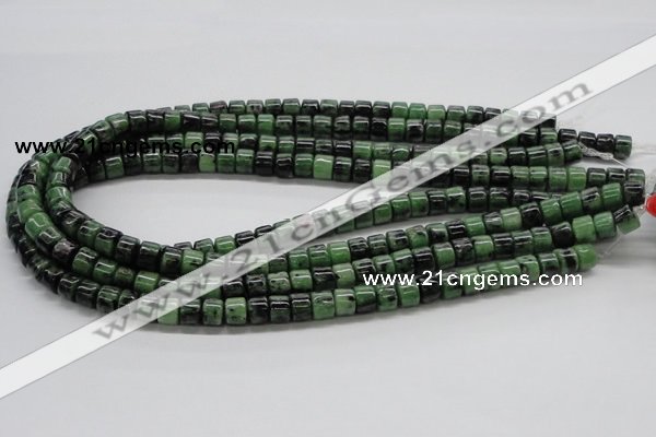 CRZ08 15.5 inches 8*6mm column ruby zoisite gemstone beads Wholesale