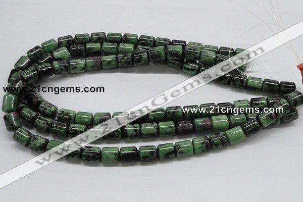 CRZ09 15.5 inches 10*12mm column ruby zoisite gemstone beads Wholesale