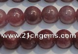 CRZ1002 15.5 inches 6mm - 6.5mm round A grade natural ruby beads