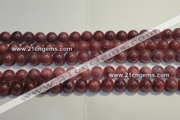 CRZ1006 15.5 inches 7mm - 7.5mm round A+ grade natural ruby beads