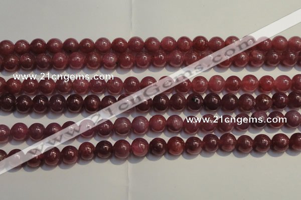 CRZ1008 15.5 inches 6mm - 6.5mm round AA grade natural ruby beads