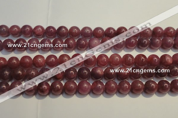 CRZ1009 15.5 inches 7mm - 7.5mm round AA grade natural ruby beads