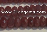 CRZ1017 15.5 inches 3*5mm faceted rondelle A grade ruby beads