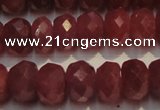 CRZ1029 15.5 inches 3*5mm faceted rondelle AAA grade ruby beads