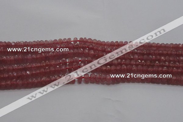 CRZ1101 15.5 inches 3*5mm faceted rondelle AAA+ grade ruby beads