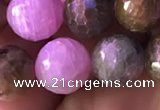 CRZ1133 15.5 inches 10mm faceted round ruby sapphire beads