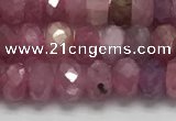 CRZ1150 15.5 inches 3*5mm faceted rondelle natural ruby beads