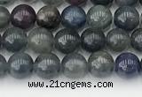 CRZ1160 15.5 inches 5mm round ruby sapphire gemstone beads