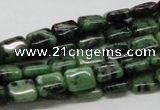 CRZ16 15.5 inches 8*10mm rectangle ruby zoisite gemstone beads