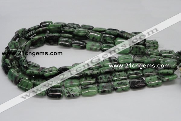 CRZ17 15.5 inches 13*18mm rectangle ruby zoisite gemstone beads