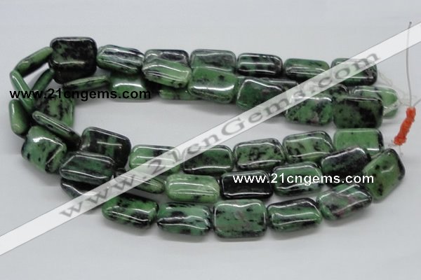 CRZ18 15.5 inches 18*25mm rectangle ruby zoisite gemstone beads