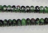 CRZ460 15.5 inches 5*8mm rondelle ruby zoisite gemstone beads