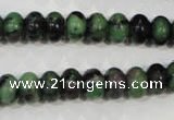 CRZ462 15.5 inches 7*10mm rondelle ruby zoisite gemstone beads