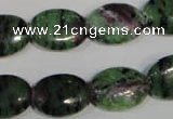 CRZ482 15.5 inches 13*18mm oval ruby zoisite gemstone beads