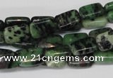 CRZ50 15.5 inches 8*12mm rectangle ruby zoisite gemstone beads