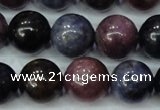 CRZ503 15.5 inches 10mm round natural ruby sapphire beads