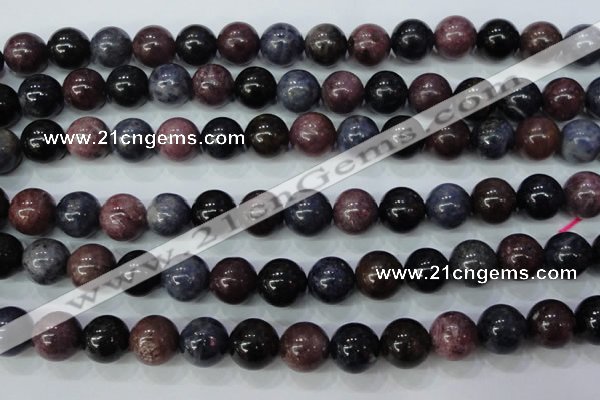 CRZ503 15.5 inches 10mm round natural ruby sapphire beads