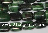 CRZ51 15.5 inches 10*14mm rectangle ruby zoisite gemstone beads