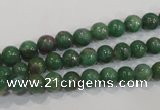 CRZ601 15.5 inches 6mm round New ruby zoisite gemstone beads