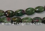 CRZ612 15.5 inches 8*12mm oval New ruby zoisite gemstone beads