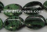 CRZ62 15.5 inches 18*25mm oval ruby zoisite gemstone beads