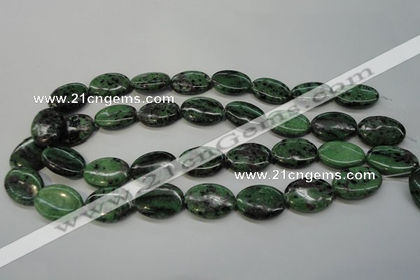 CRZ62 15.5 inches 18*25mm oval ruby zoisite gemstone beads