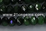 CRZ754 15.5 inches 5*8mm faceted rondelle ruby zoisite beads