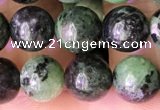 CRZ772 15.5 inches 8mm round ruby zoisite beads wholesale