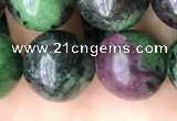 CRZ775 15.5 inches 14mm round ruby zoisite beads wholesale