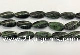 CRZ797 15.5 inches 15*30mm twisted oval ruby zoisite gemstone beads