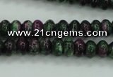 CRZ920 15.5 inches 5*8mm rondelle Chinese ruby zoisite beads