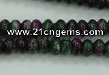 CRZ920 15.5 inches 5*8mm rondelle Chinese ruby zoisite beads