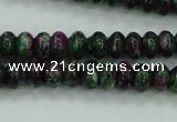 CRZ923 15.5 inches 10*14mm rondelle Chinese ruby zoisite beads