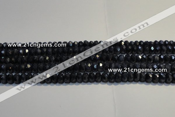 CRZ973 15.5 inches 5*7mm faceted rondelle A- grade sapphire beads