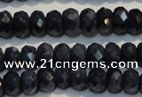 CRZ976 15.5 inches 4*6mm faceted rondelle A grade sapphire beads