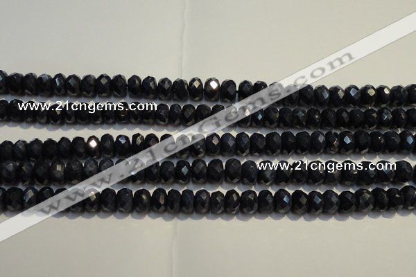 CRZ977 15.5 inches 5*7mm faceted rondelle A grade sapphire beads