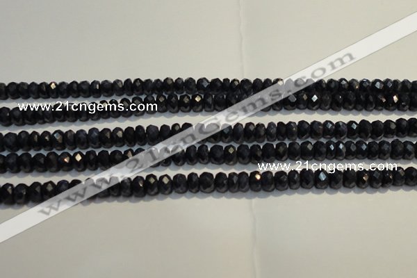 CRZ979 15.5 inches 3*5mm faceted rondelle A+ grade sapphire beads