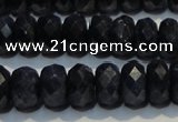 CRZ981 15.5 inches 5*7mm faceted rondelle A+ grade sapphire beads